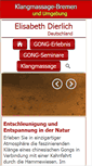 Mobile Screenshot of klangmassage-bremen.de