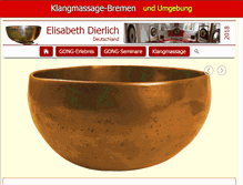 Tablet Screenshot of klangmassage-bremen.de